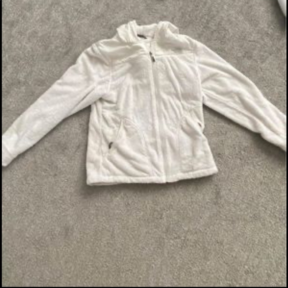Lightly worn white fleece north face size medium